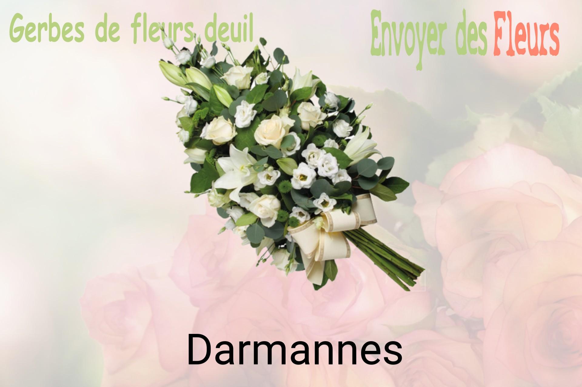 Gerbe de fleurs de deuil livrée à Darmannes